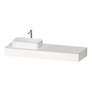 Qatego Konsole, 1600x550x170mm, Mit Ausschnitt Links, - Duravit