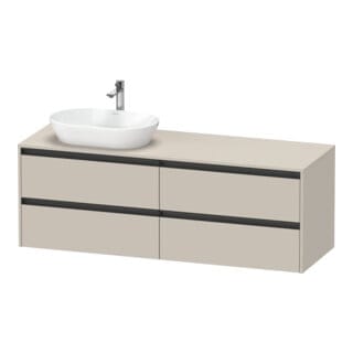 Duravit Ketho.2 Waschtischunterbau, Beckenausschnitt Links,