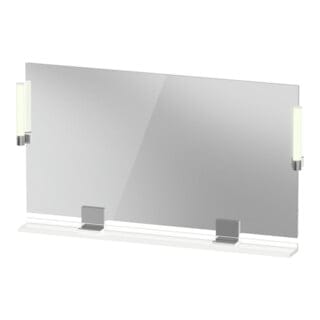 Duravit - Sivida Spiegel, Chrom, 1250x36x650mm, Aufsatzleuchte,