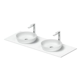 Sivida Doppelwaschtisch Set Rund Inkl. Konsole - Duravit
