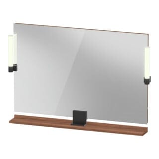 Duravit - Sivida Spiegel, Diamantschwarz Matt, 1050x36x650mm,