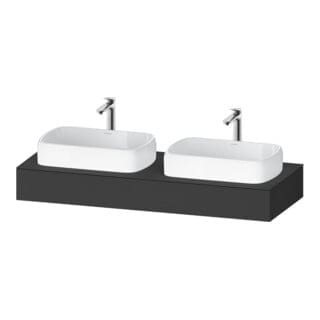 Qatego Konsole, 1400x550x170mm, Ausschnitt Links U. - Duravit