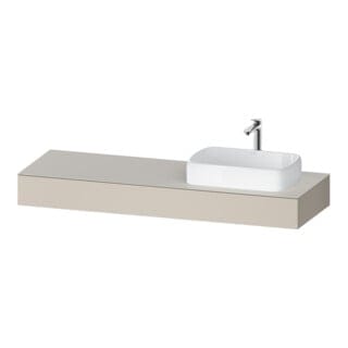 Qatego Konsole, 1600x550x170mm, Mit Ausschnitt Rechts, - Duravit