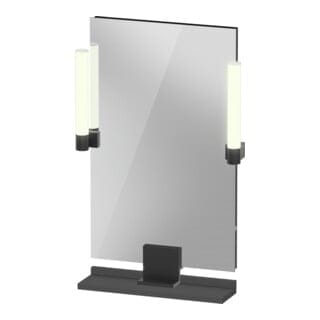 Duravit - Sivida Spiegel, Diamantschwarz Matt, 450x36x650mm,