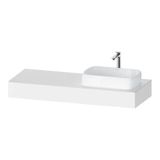 Qatego Konsole, 1400x550x170mm, Mit Ausschnitt Rechts, - Duravit