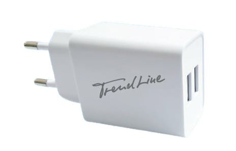 Trendline - Usb-ladeadapter 230v 2x Usb 5v 2,4 A 12w Handy-ladegerate-dockingstationen