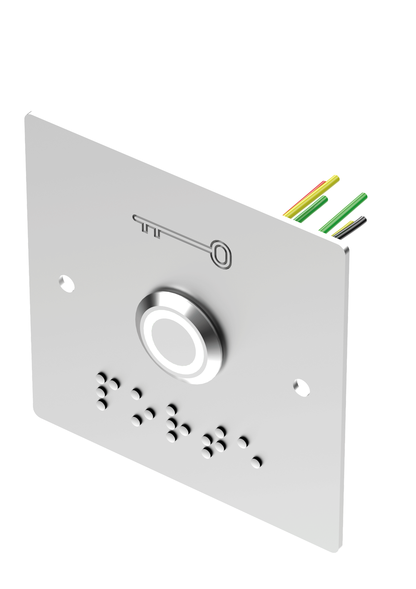 Drucktaster Edelstahl 19 Mm Led Grün/weiß No+nc + Pbp19b 6 Gelötete Drähte - Sewosy - Pb19vb6fbl