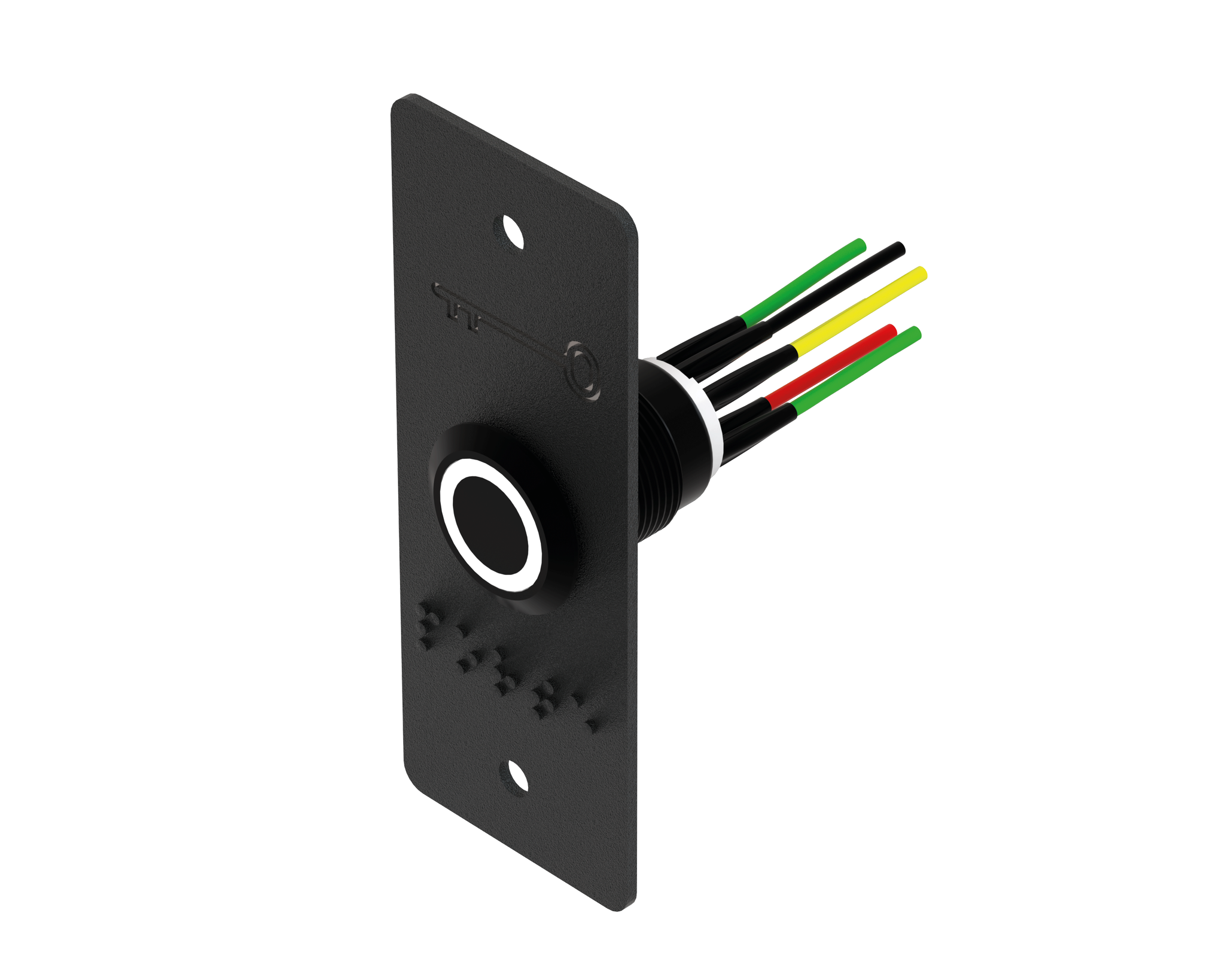 Drucktaster Edelstahl Schwarz Led Grün/weiß 19 Mm No+nc + Pbp194 6 Gelötete Leitungen - Sewosy - Pb19vb6fbe-n