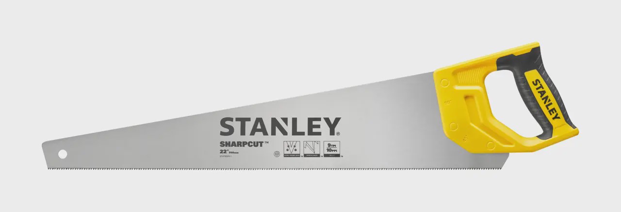 Sharpcut™ Zugsäge 550 Mm, Feine Schnittbreite, 9 Zähne/zoll - Stanley - Stht20376-1