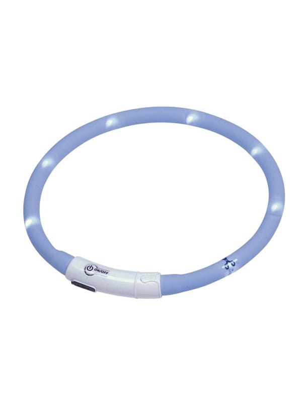 Nobby Led Leuchthalsband Puppy Hellblau Leucht-/ Sicherheitshalsband