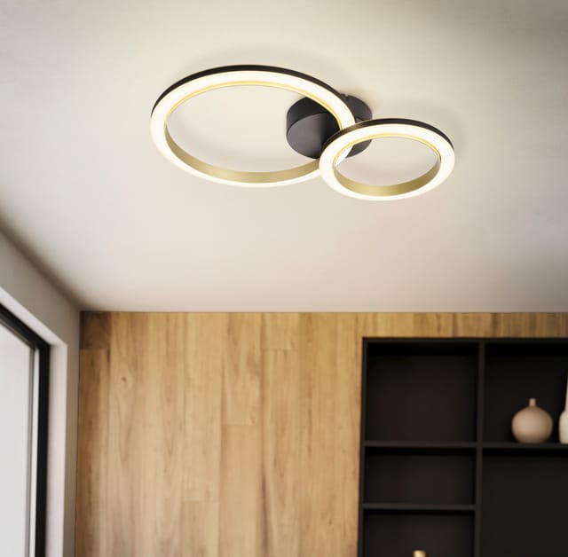Led Deckenleuchte Calliera 12w, 3000k, Ww, Dimmbar, 42x30cm Deckenlampen & Kronleuchter - Eglo