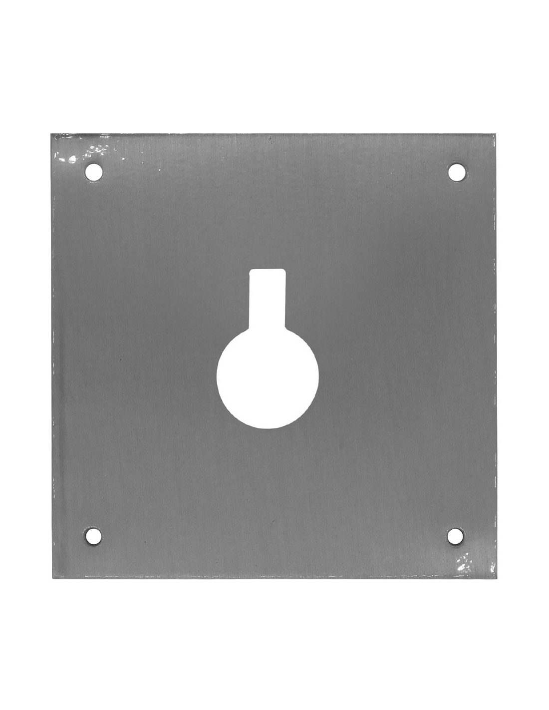 Edelstahl-schlossplatine 80 X 80 Mm Modell Plp14