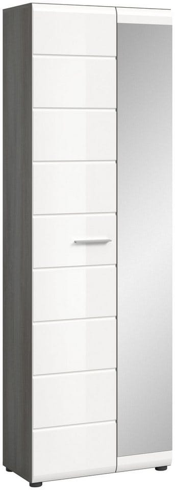 Salsa Kleiderschrank 2 Türen Weiß Hochglanz.