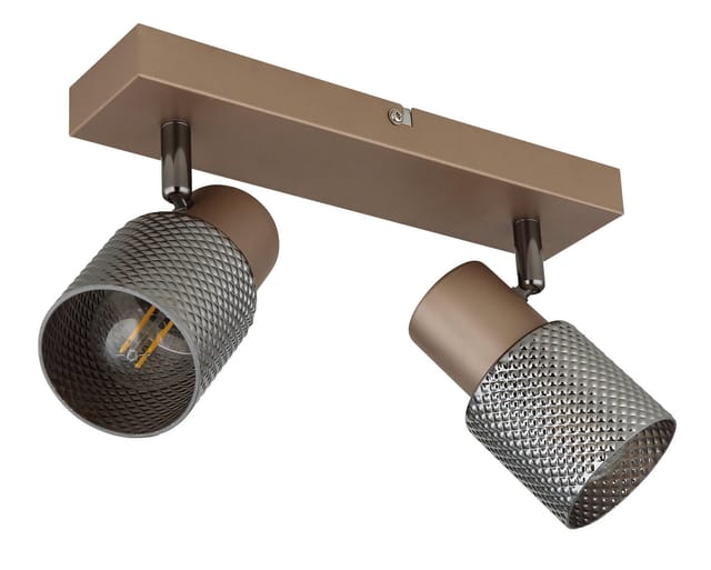 Deckenlampe Deckenstrahler Schlafzimmerlampe Verstellbar Kaffeefarben L 26 Cm