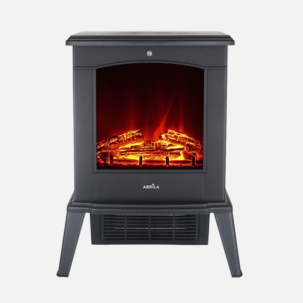 Keramik-heizlüfter Ptc Cameron 1800w Schwarz Mit Flammen-effekt