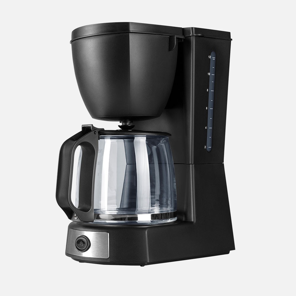 Kugelförmige Kaffeemaschine Valkiria 12 Tassen, Schwarz, 680 W, Permanenter Filter