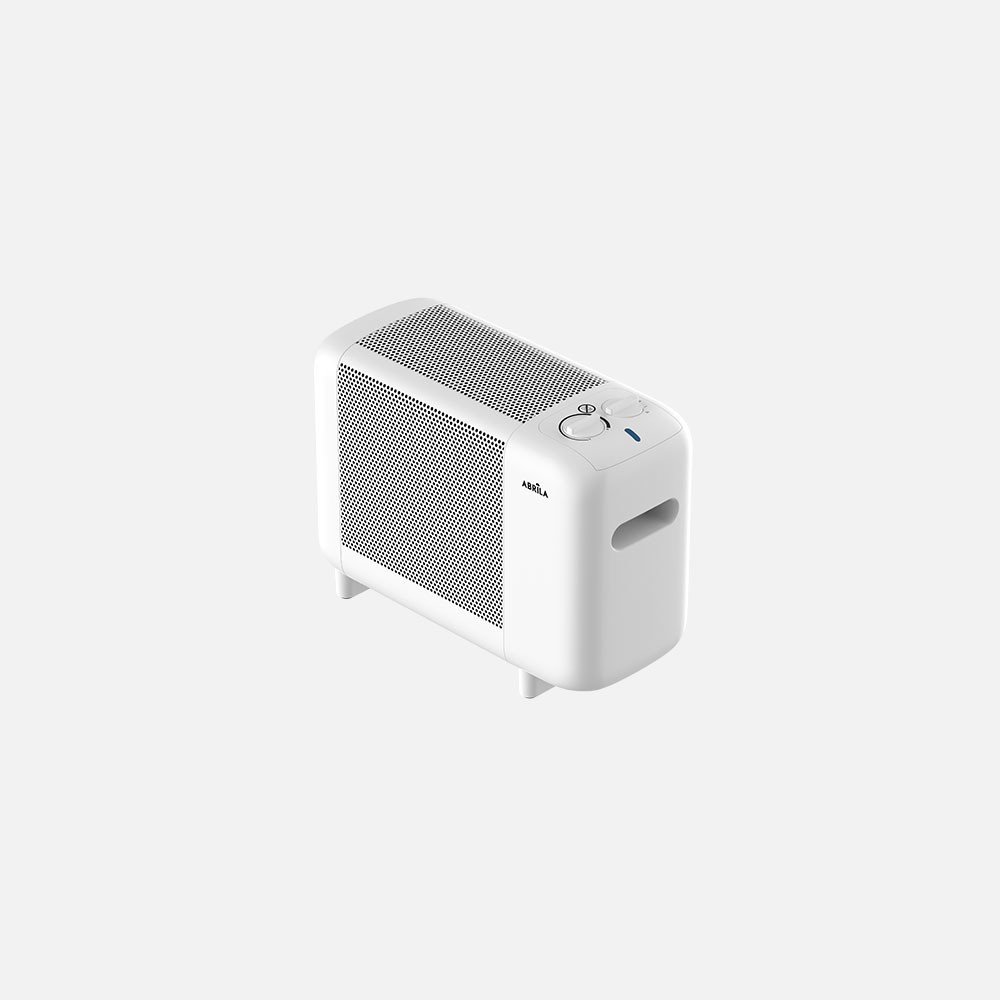 Weißer Pinsapoholz-kachelofen 600w Mit Regulierbarem Thermostat