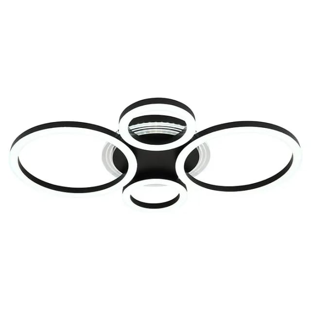 Globo - Deckenleuchte Wohnzimmerlampe Led Metall Schwarz Dimmbar Memory L 50 Cm