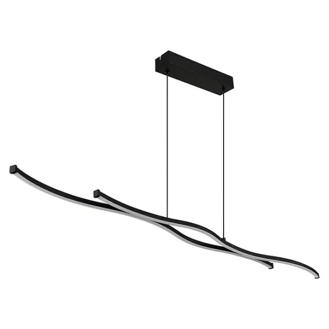 Pendelleuchte Hängelampe Led Deckenleuchte Esszimmerleuchte Metall Schwarz