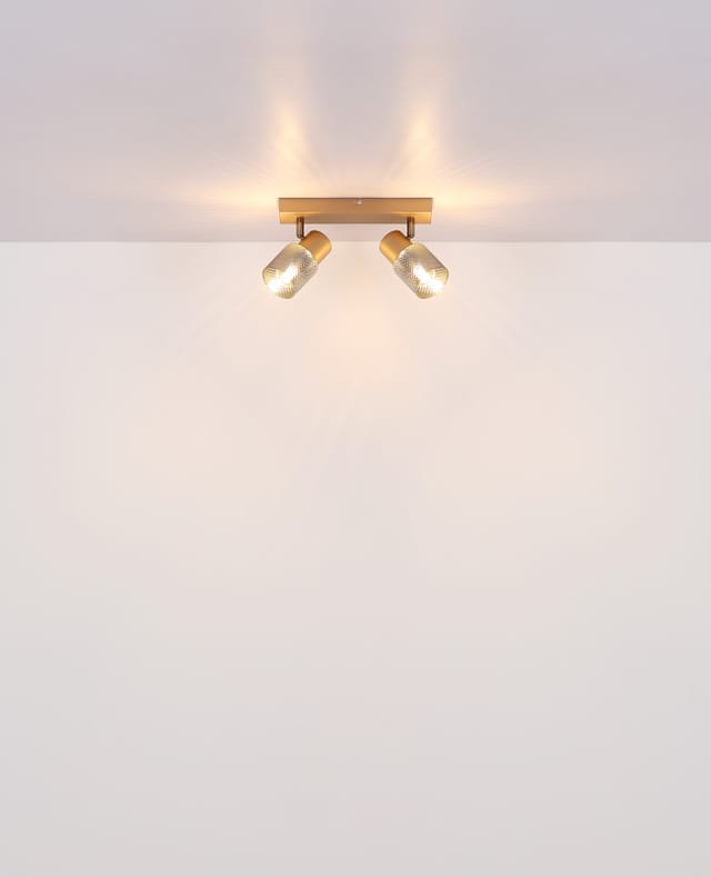 Globo - Deckenstrahler Deckenlampe Wohnzimmerlampe Schwenkbar Kaffee 6 Flammig L 70 Cm