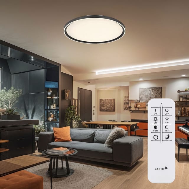 Globo - Deckenlampe Deckenleuchte Wohnzimmerlampe Dimmbar Fernbedienung Cct Led D 50 Cm