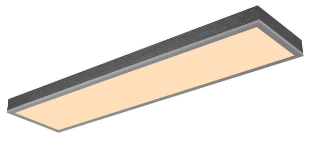Globo Lighting - Deckenleuchte Deckenlampe Holz Wohnzimmerleuchte 1 Flammig Panel Led L 80 Cm