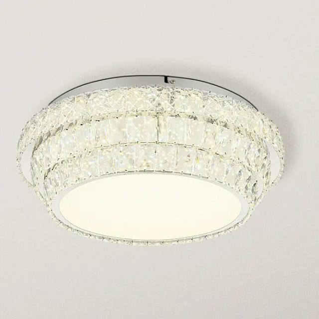 Globo - Deckenleuchte Deckenlampe Esszimmerlampe Dimmer Fernbedienung Kristalle Led 50cm