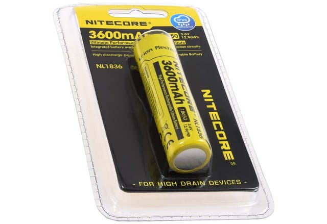 Li-ion 18650 Akku Nl1836 3,6v 3600mah - Nitecore