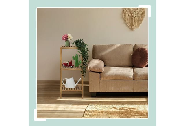 Badregal Walnuss, Hbt 146x35,5x35,5 Cm, 5 Ablagen, Quadratisch, Standregal Küche, Badezimmer Regal Holz, Natur - Relaxdays