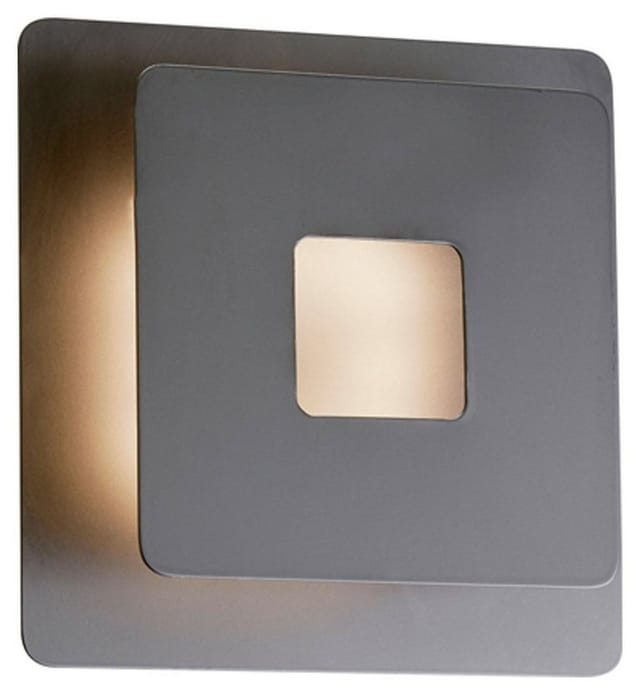Verstellbare Led Wandleuchte Hennes Schwarz Eckig, Höhe 18cm