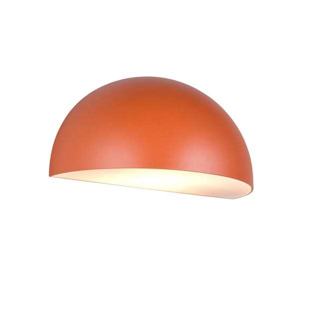 Trio - Halbrunde Downlight Außenwandleuchte Maas Apricot, Breite 27cm