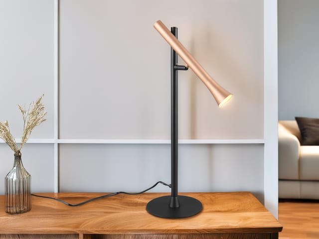 Große Led Tischleuchte Fiato Dimmbar & Schwenkbar, Höhe 53cm