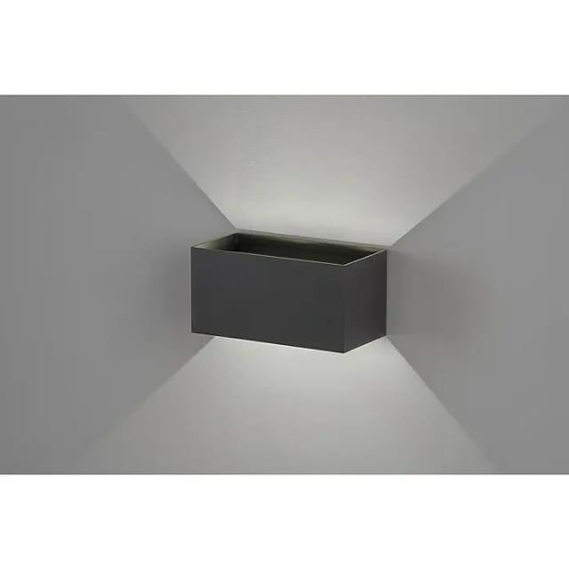 Fischer&honsel - Led Updown Wandleuchte Wallo Schwarz Für Innen & Außen, Breite 20cm