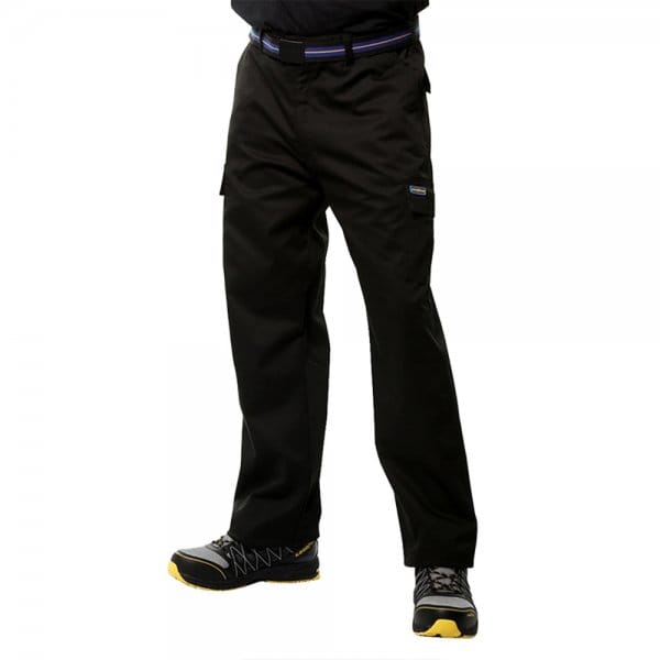 Goodyear Arbeitshose Mehrtaschenhose Schwarz/königsblau 42 Langer Fit