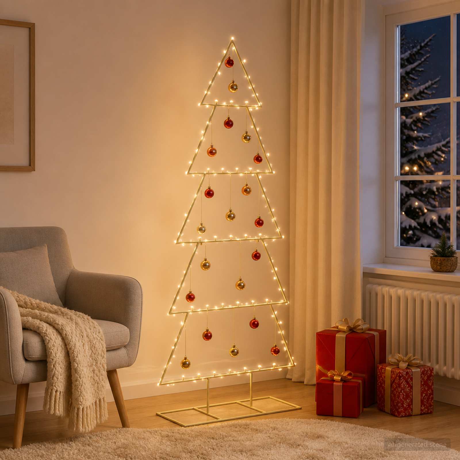 Vidaxl Metal Christmas Tree With Classic Stand Kuopio 150 Cm Steel