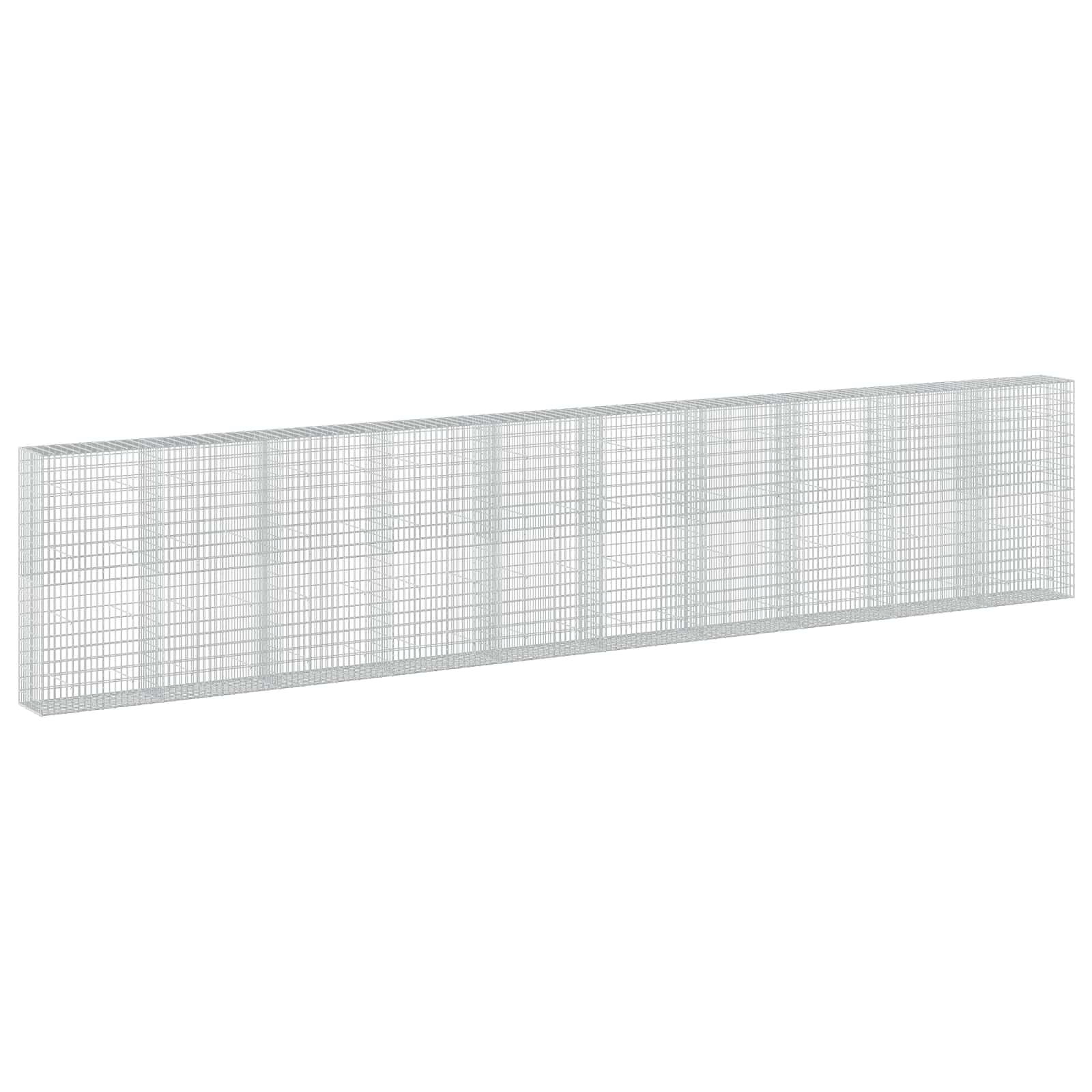 Gabione Mit 3,5 Mm Draht Und 5x10 Cm Maschen 1000x50x200 Cm Vidaxl