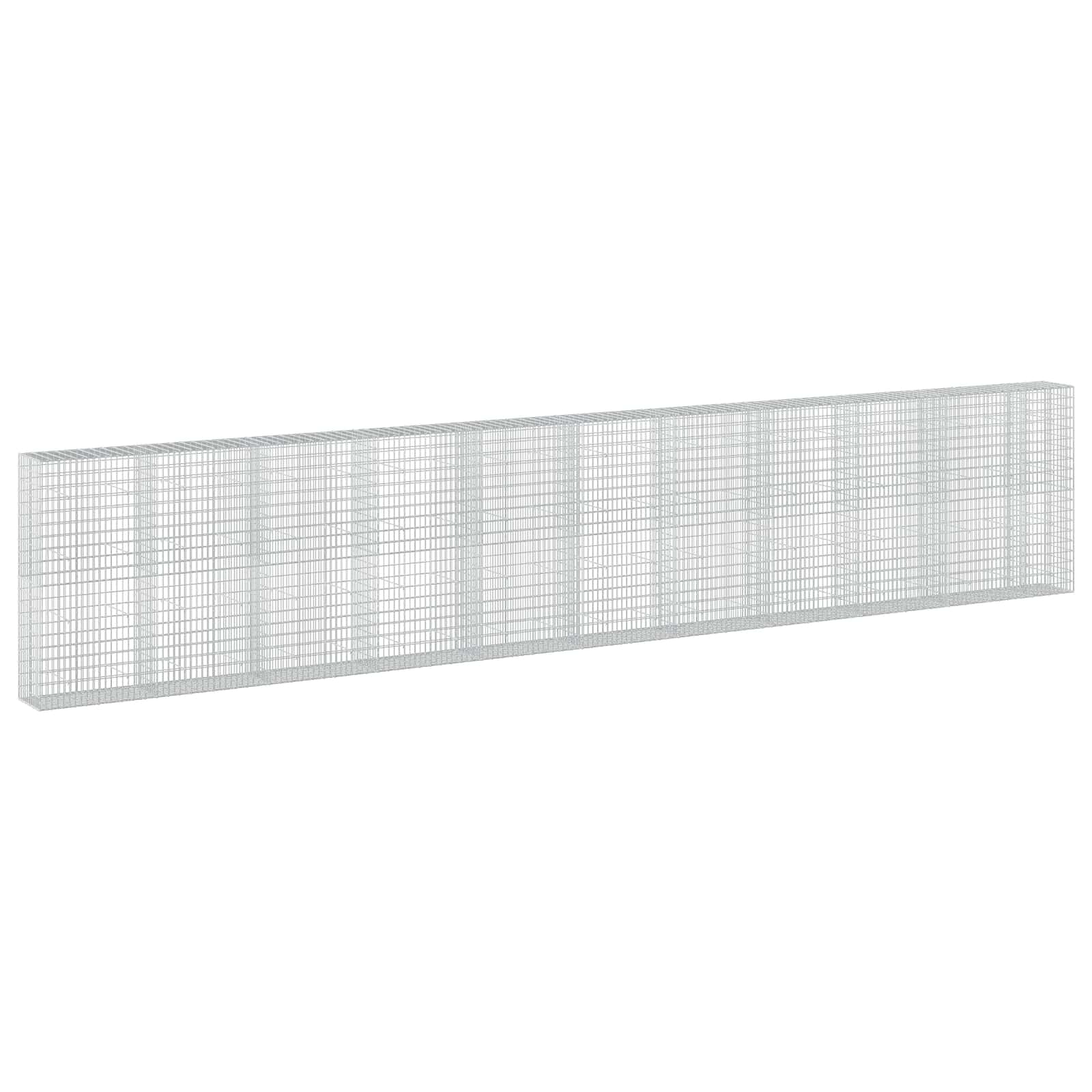 Gabione Mit 3,5 Mm Draht Und 5x10 Cm Maschen 1050x50x200 Cm Vidaxl