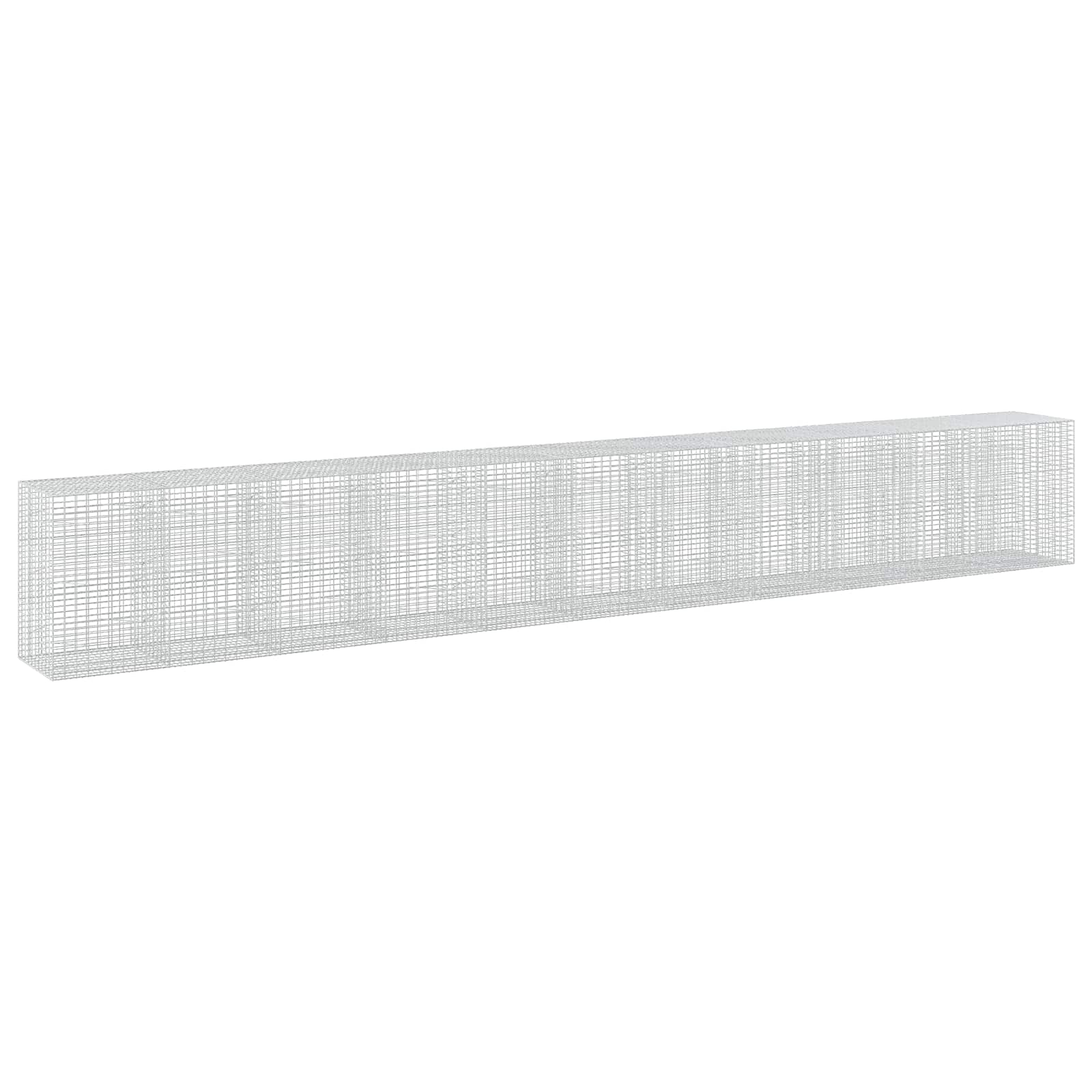 Gabione Mit 3,5 Mm Draht Und 5x10 Cm Maschen 1100x100x150 Cm Vidaxl