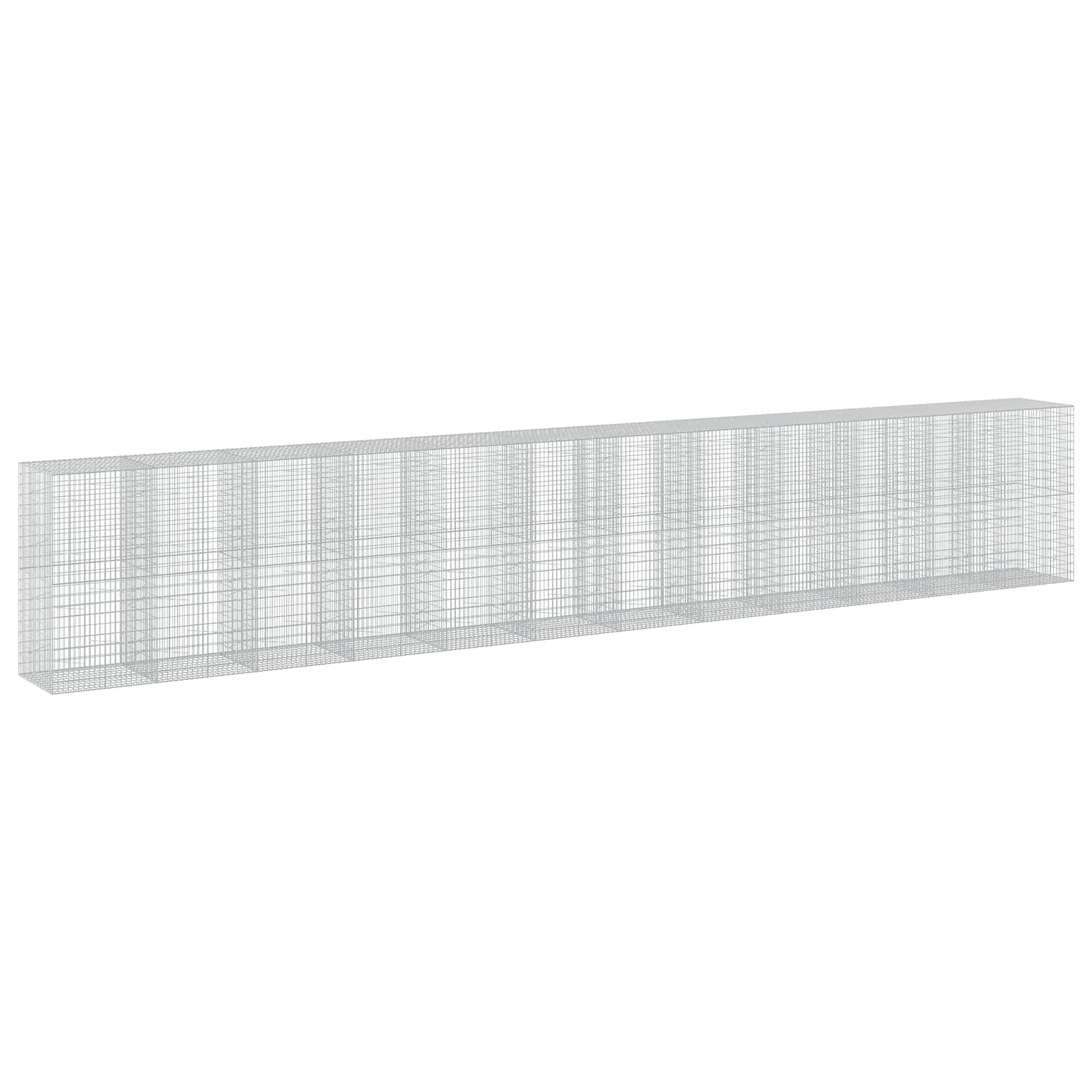 Gabione Mit 3,5 Mm Draht Und 5x10 Cm Maschen 1200x100x200 Cm Vidaxl