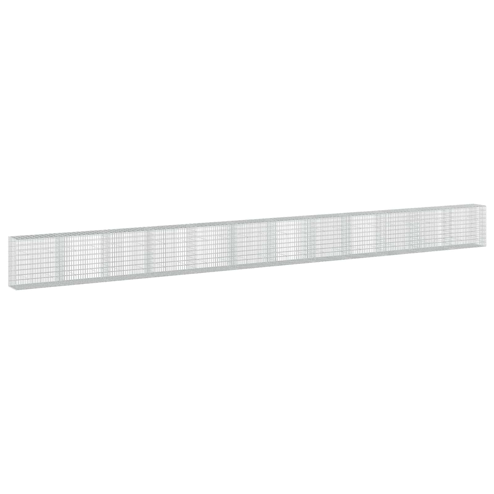 Gabione Mit 3,5 Mm Draht Und 5x10 Cm Maschen 1200x50x100 Cm Vidaxl
