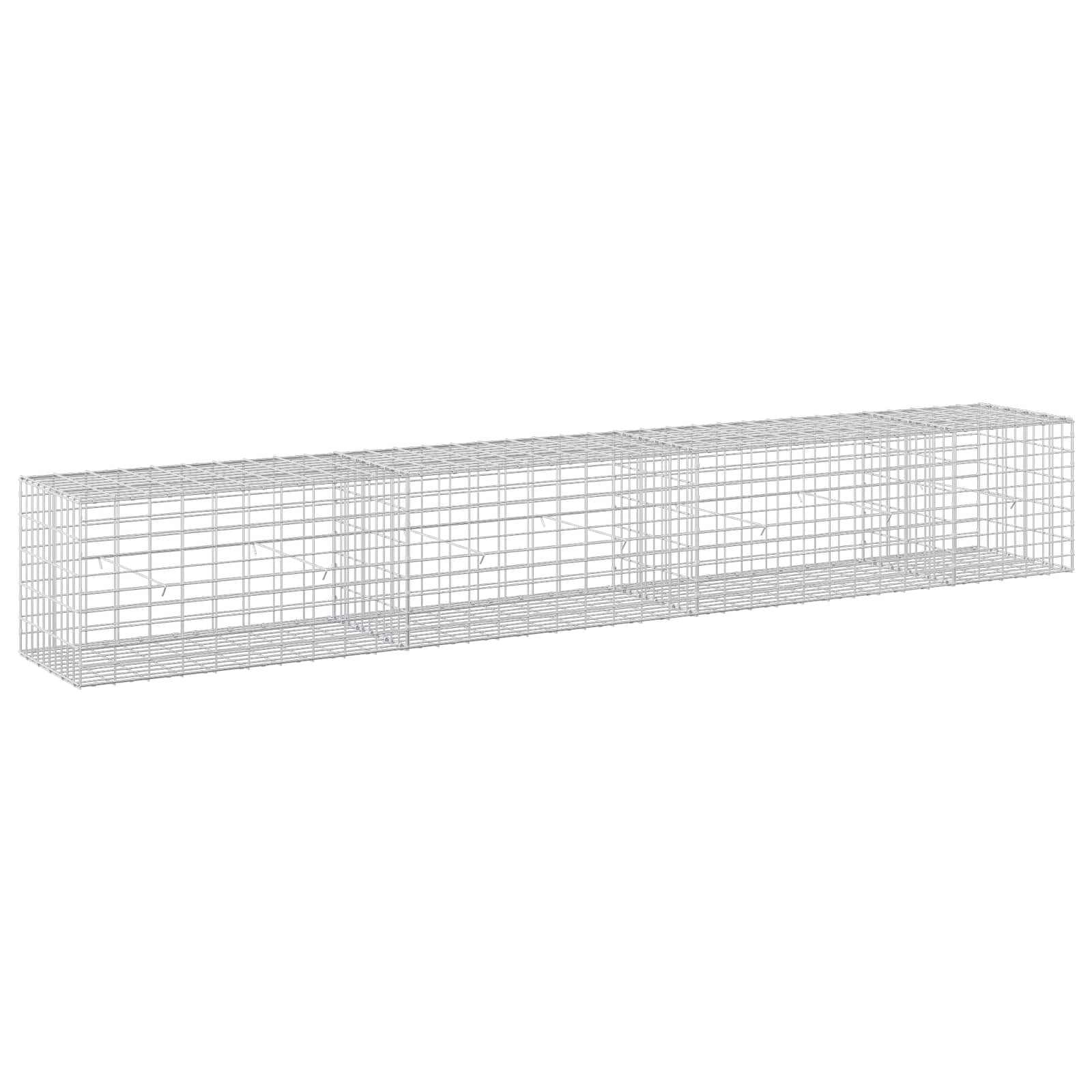 Gabione Mit 3,5 Mm Draht Und 5x10 Cm Maschen 350x50x50 Cm Vidaxl
