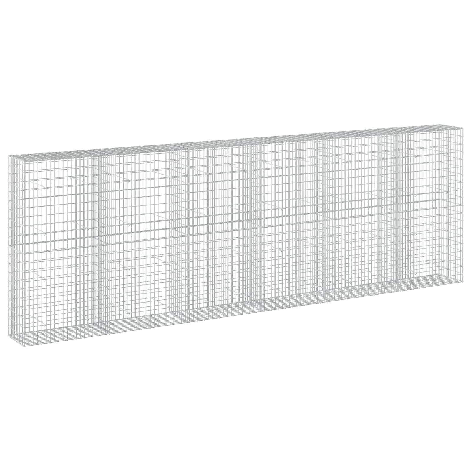 Gabione Mit 3,5 Mm Draht Und 5x10 Cm Maschen 600x50x200 Cm Vidaxl
