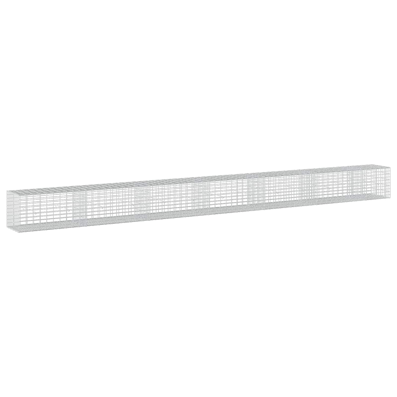 Gabione Mit 3,5 Mm Draht Und 5x10 Cm Maschen 650x50x50 Cm Vidaxl