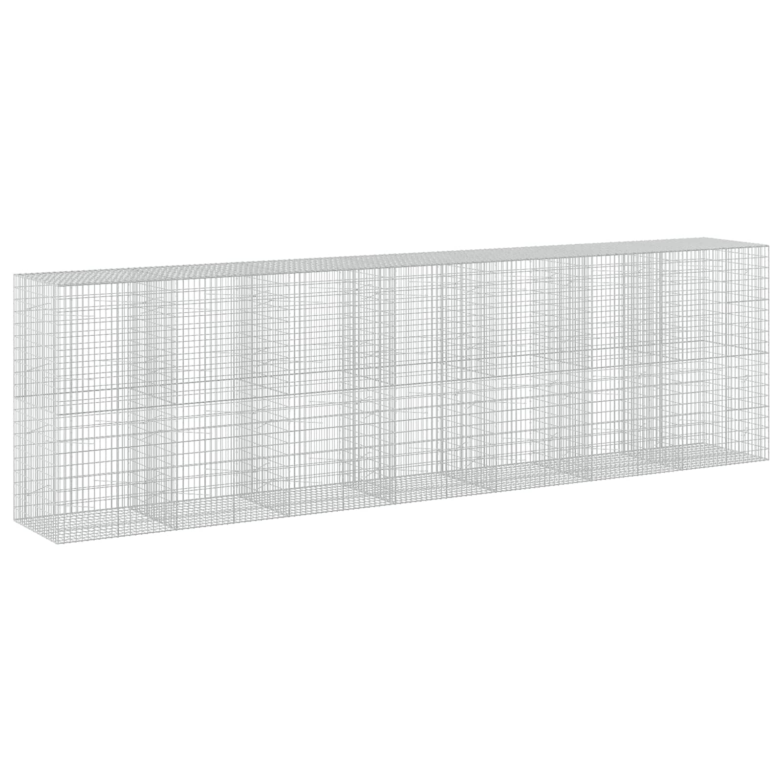 Gabione Mit 3,5 Mm Draht Und 5x10 Cm Maschen 700x100x200 Cm Vidaxl