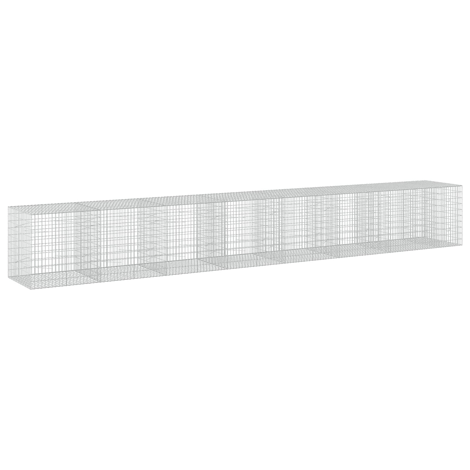 Gabione Mit 3,5 Mm Draht Und 5x10 Cm Maschen 750x100x100 Cm Vidaxl