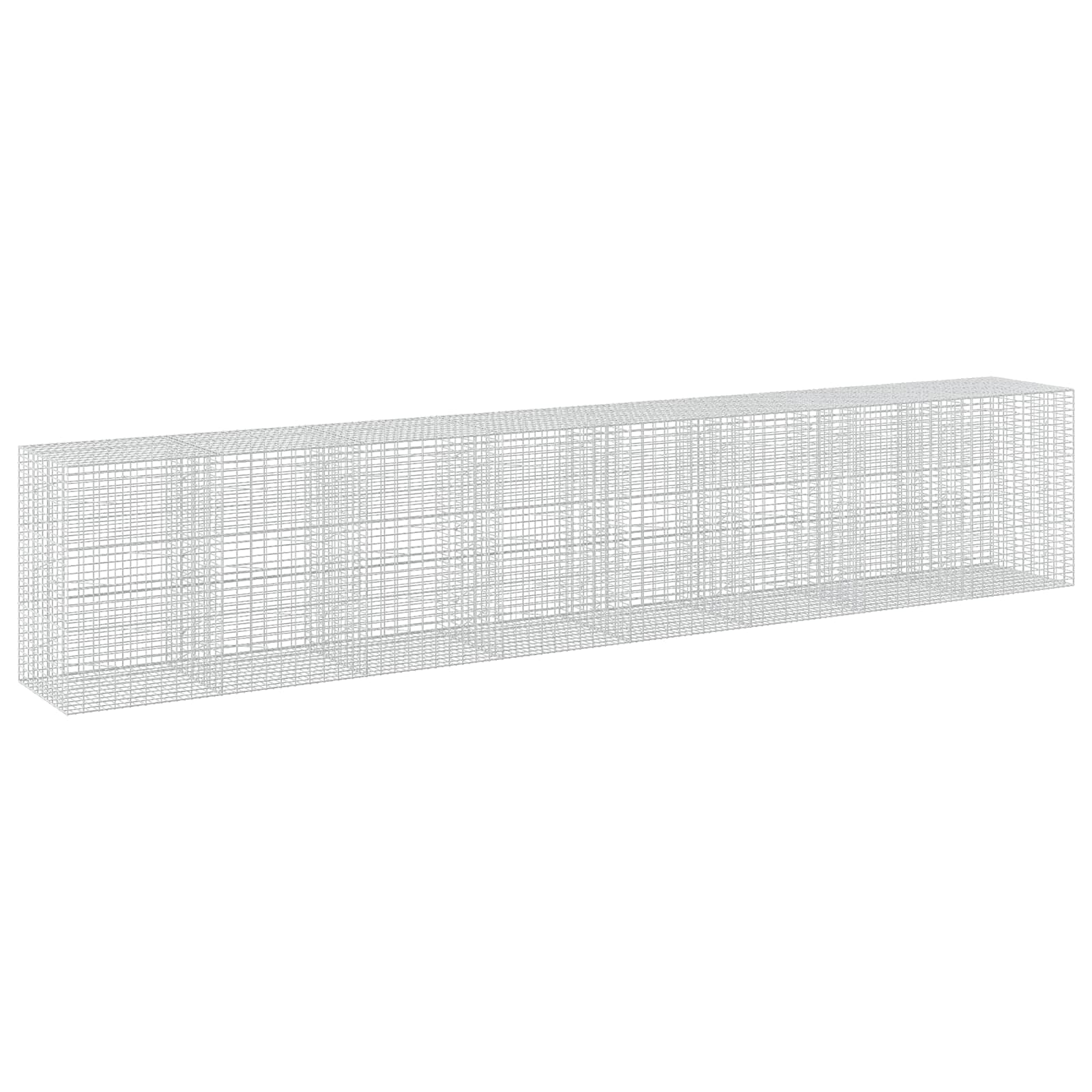 Gabione Mit 3,5 Mm Draht Und 5x10 Cm Maschen 800x100x150 Cm Vidaxl