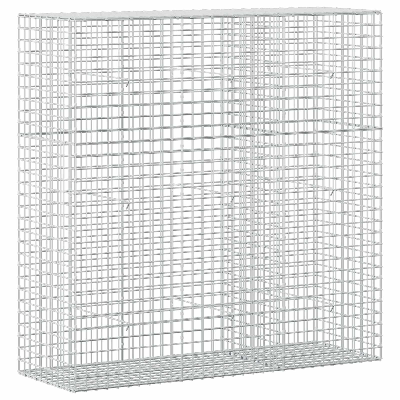 Gabione Mit 3,5 Mm Draht Und 5x5 Cm Maschen 150x50x150 Cm Vidaxl