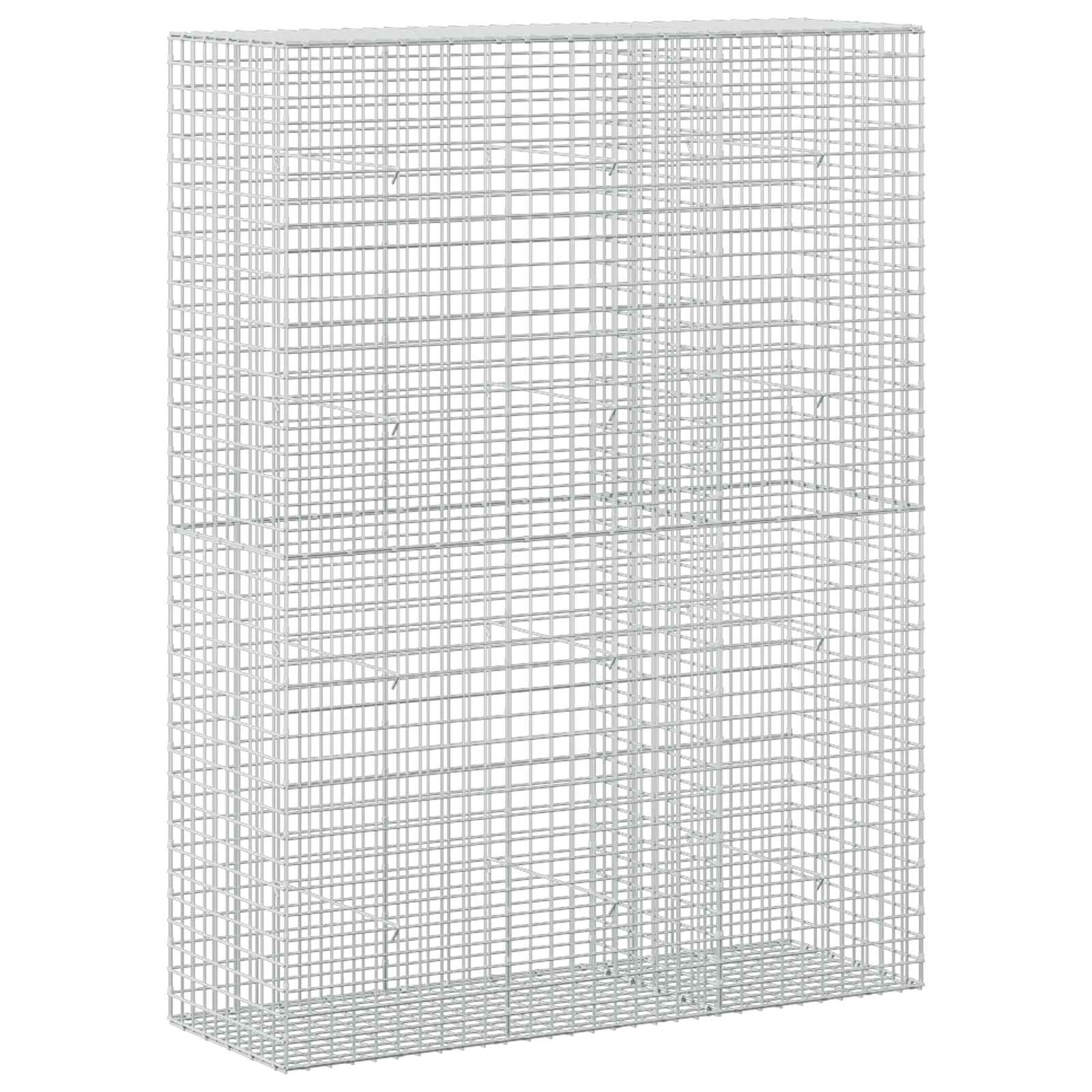 Gabione Mit 3,5 Mm Draht Und 5x5 Cm Maschen 150x50x200 Cm Vidaxl