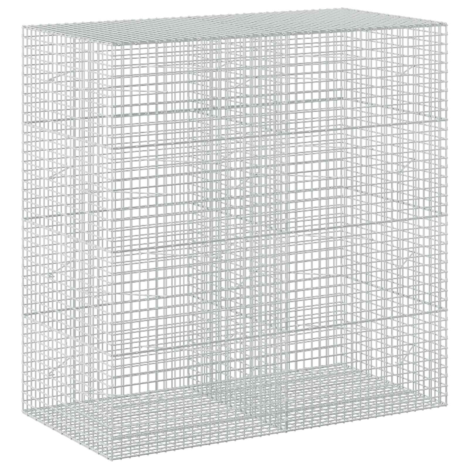 Gabione Mit 3,5 Mm Draht Und 5x5 Cm Maschen 200x100x200 Cm Vidaxl