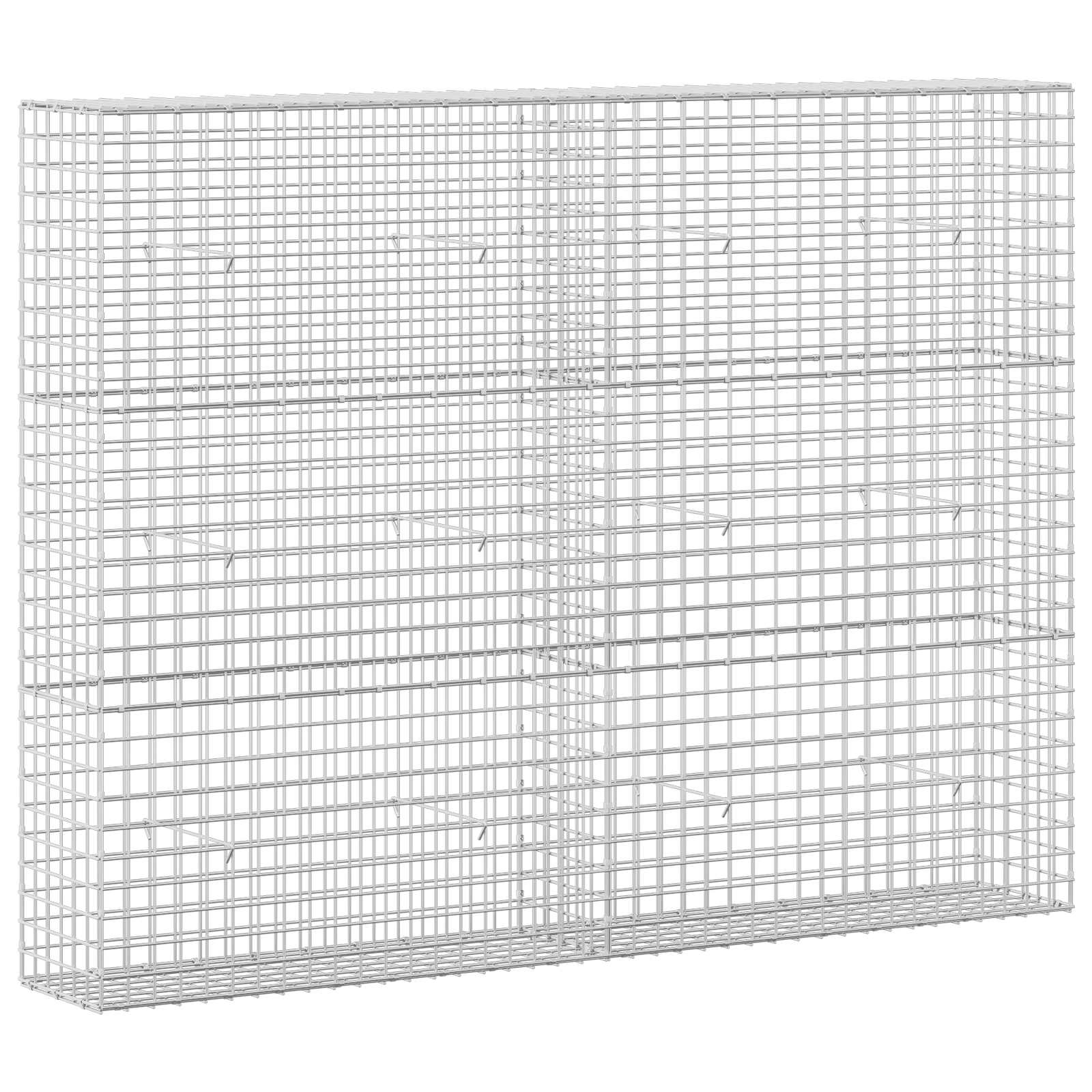 Gabione Mit 3,5 Mm Draht Und 5x5 Cm Maschen 200x30x150 Cm Vidaxl